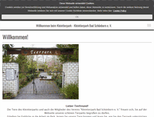 Tablet Screenshot of kleintierpark-mingolsheim.com